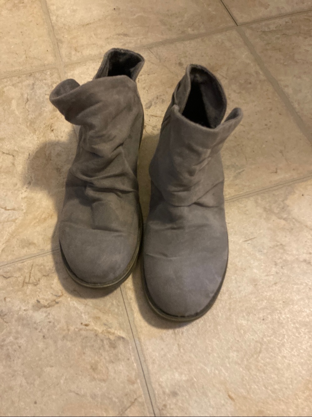 Rocket Dog Slouchy Ankle Booties in Gray